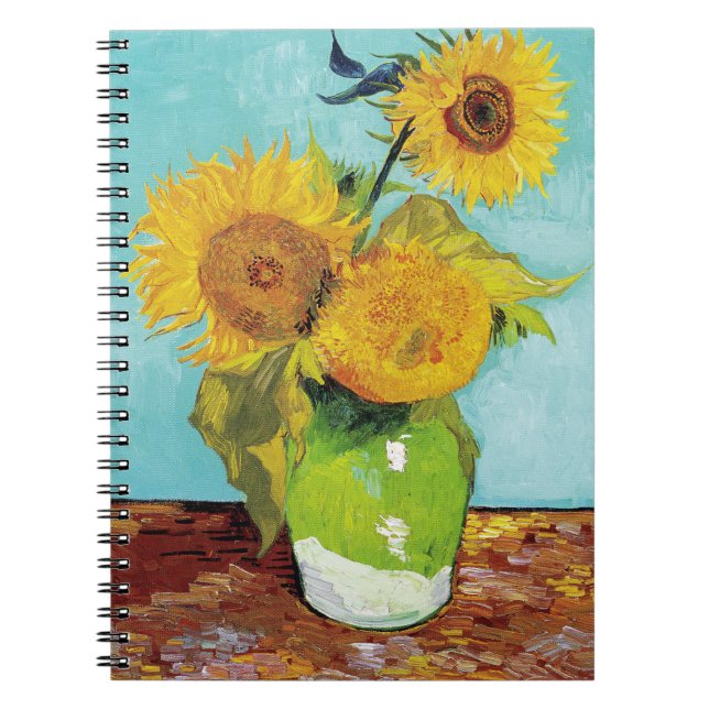 Sonnenblumen Vincent van Gogh Notizblock (Vorderseite)