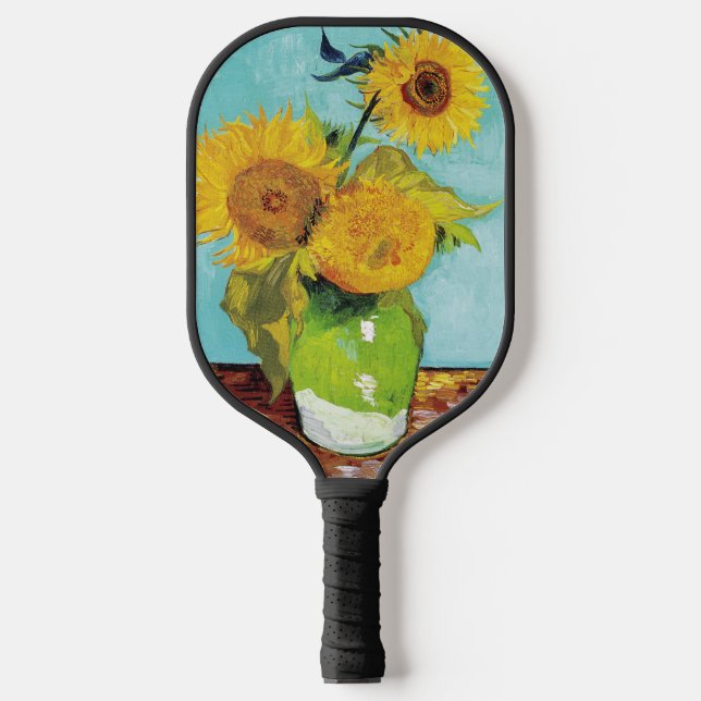 Sonnenblumen Vincent van Gogh Pickleball Schläger (Vorderseite)