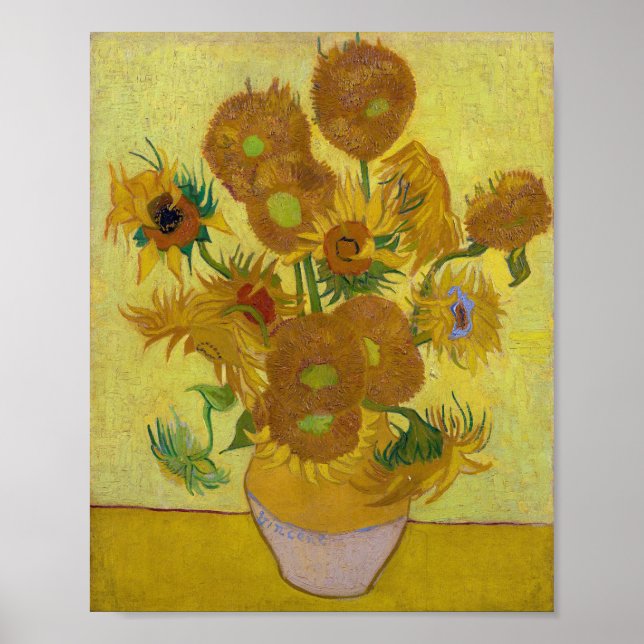 Sonnenblumen, Vincent van Gogh Poster (Vorne)