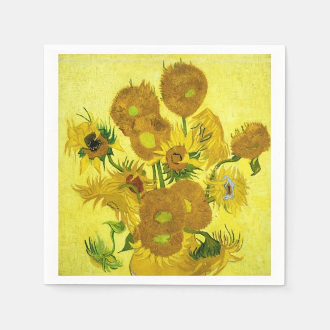 Sonnenblumen Vincent van Gogh Serviette (Vorderseite)