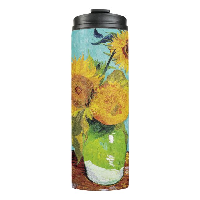 Sonnenblumen Vincent van Gogh Thermosbecher (Vorderseite)