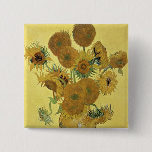 Sonnenblumen Vincent van Goghs , 1888 Button
