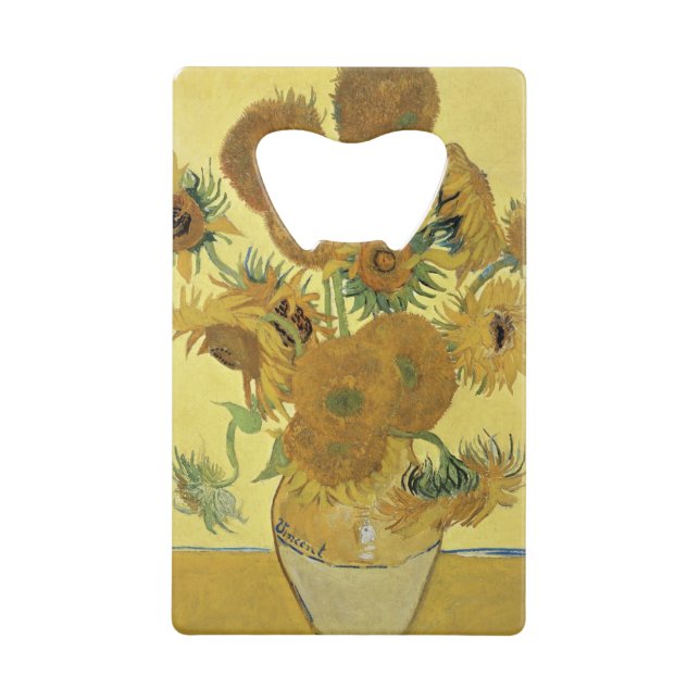 Sonnenblumen Vincent van Goghs |, 1888 Geldbeutel Flaschenöffner (Vorderseite)