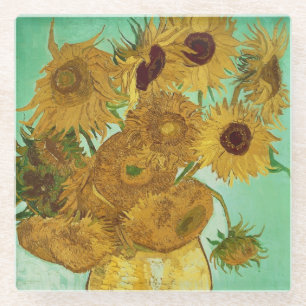 Sonnenblumen Vincent van Goghs  , 1888 Glasuntersetzer