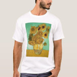 Sonnenblumen Vincent van Goghs |, 1888 T-Shirt<br><div class="desc">Bild-Sammlungs-Zahl:  BAL20294 Sonnenblumen,  1888 (Öl auf Leinwand). Gogh,  (1853-90) Öl Vincent-Packwagens auf Leinwand. Neue Pinakothek,  München,  Deutschland.  1888</div>