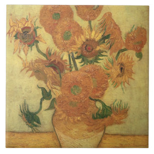 Sonnenblumen Vincent van Goghs  , 1889 Fliese