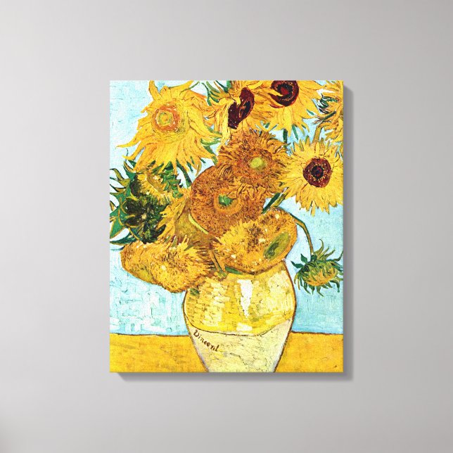 Sonnenblumen - Vincent Willem van Gogh Leinwanddruck (Vorderseite)