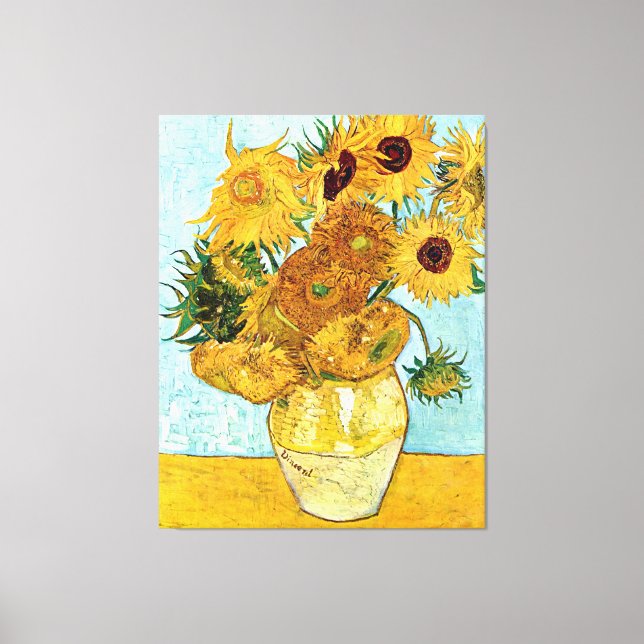 Sonnenblumen - Vincent Willem van Gogh Leinwanddruck (Vorderseite)