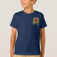 Sonnenblumen Vintag Damask Blume Art