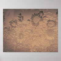Sonnenblumen Vintag Sepia Blumen Chic Antique