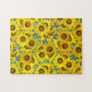 Sonnenblumen - Vintage-Look Puzzle