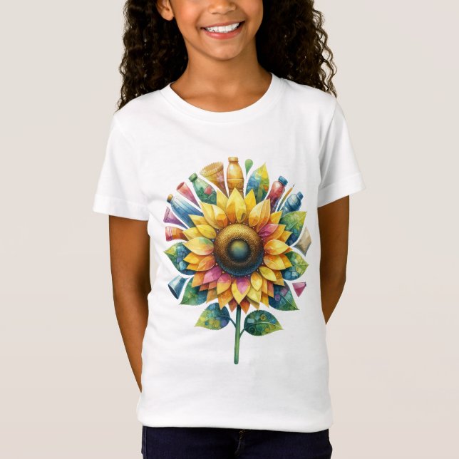 Sonnenblumen vom Earth Day sind nett auf der Erde T-Shirt (Vorderseite)