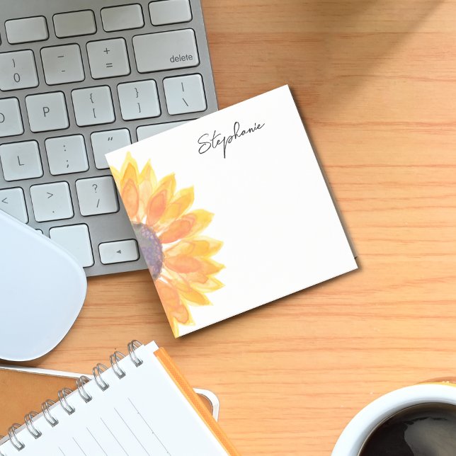 Sonnenblumen vom Schreibtisch aus Post-it Klebezettel (Von Creator hochgeladen)