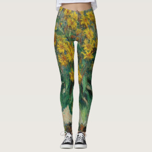 Sonnenblumen (von Claude Monet, 1880) Leggings