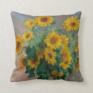 Sonnenblumen von Claude Monet Kissen