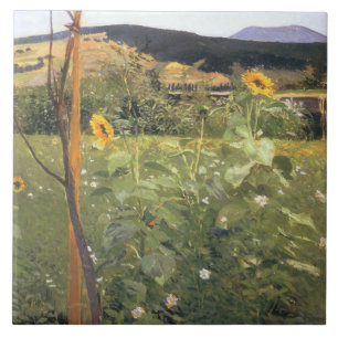 Sonnenblumen (von Jacek Malczewski) Fliese