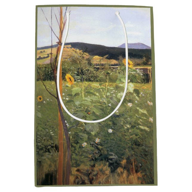 Sonnenblumen (von Jacek Malczewski) Mittlere Geschenktüte (Vorderseite)