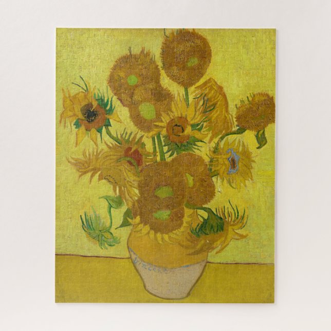 Sonnenblumen von Van Gogh Gemälde Art Jigsaw Puzzl Puzzle (Vertikal)