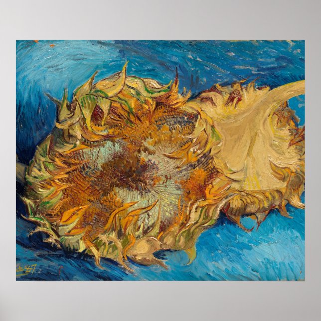 Sonnenblumen von Van Gogh Gemälde Art Poster (Vorne)