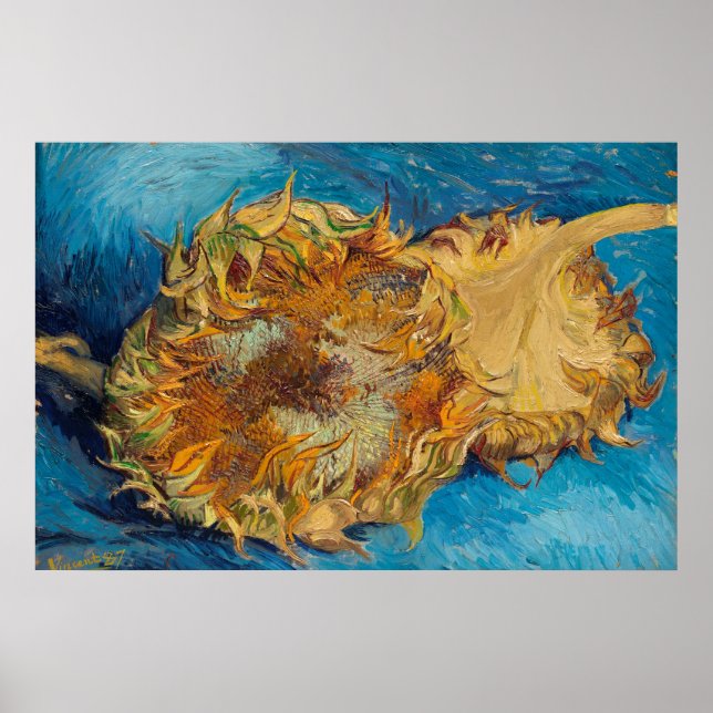 Sonnenblumen von Van Gogh Gemälde Art Poster (Vorne)