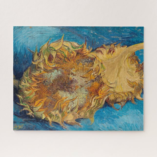 Sonnenblumen von Van Gogh Gemälde Art Puzzle (Horizontal)