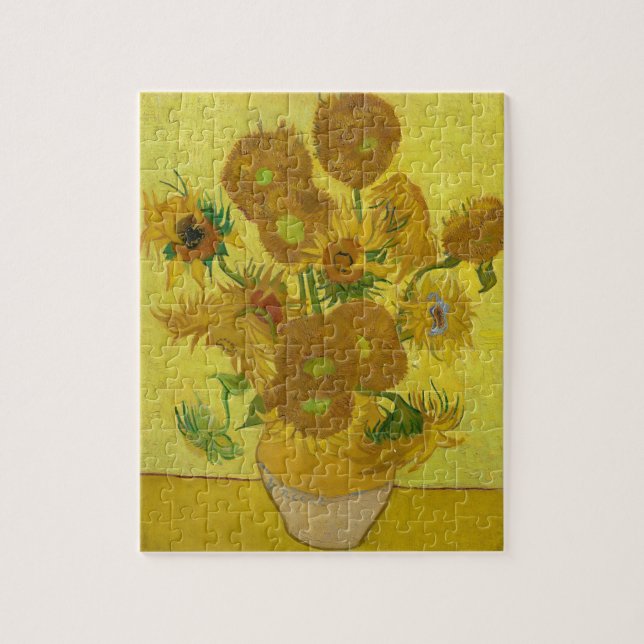 Sonnenblumen von Van Gogh Gemälde Art Puzzle (Vertikal)