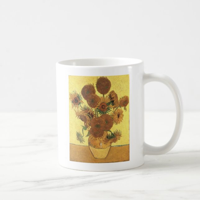 Sonnenblumen von Van Gogh Kaffeetasse (Rechts)
