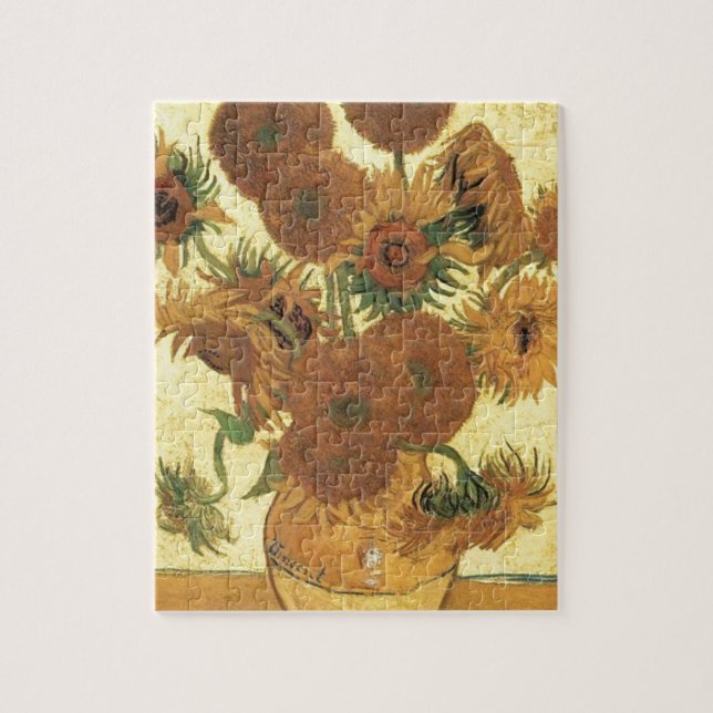 Sonnenblumen von Van Gogh Puzzle (Vertikal)
