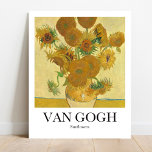 Sonnenblumen von Vicent van Gogh Poster<br><div class="desc">Vincent van Gogh's Sonnenblumen (1888) berühmte Stillleben Malerei</div>