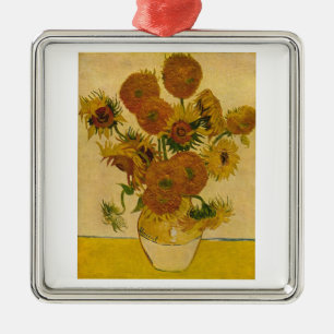 Sonnenblumen von Vincent van Gogh, 1878 Silbernes Ornament
