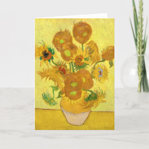 Sonnenblumen von Vincent van Gogh Dankeskarte