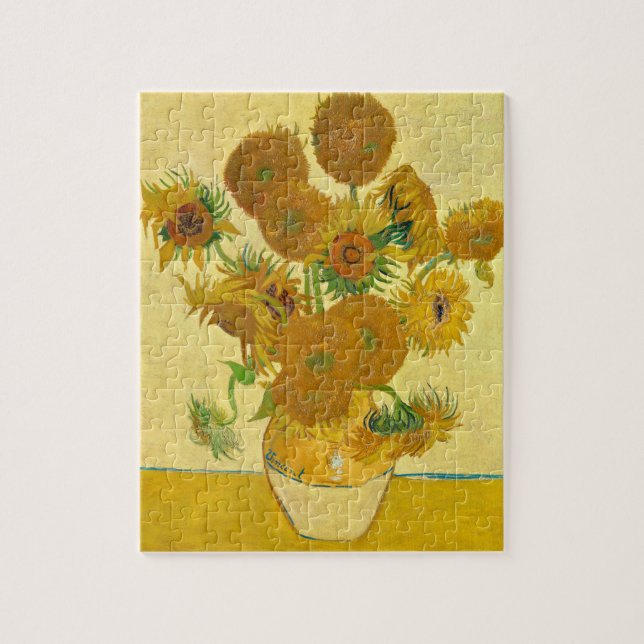 Sonnenblumen von Vincent Van Gogh Puzzle (Vertikal)