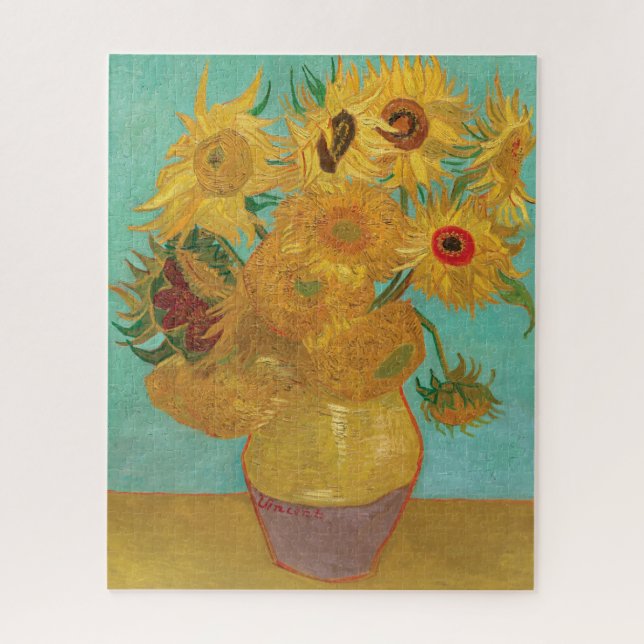 Sonnenblumen von Vincent Van Gogh Puzzle (Vertikal)