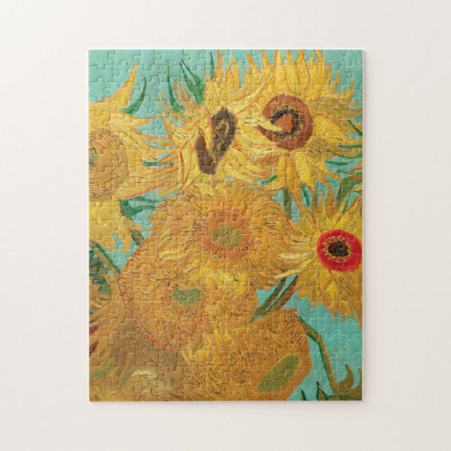 Sonnenblumen von Vincent Van Gogh Puzzle (Vertikal)