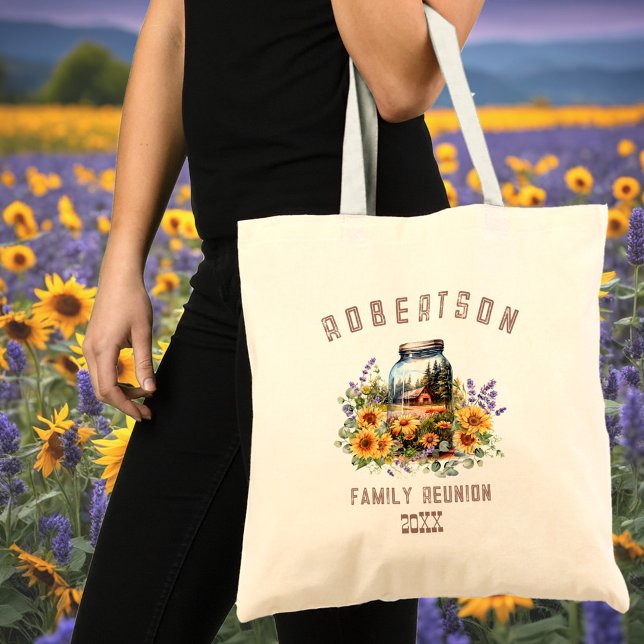 Sonnenblumen Waldfamilie Wiedersehen Tote Beutel Tragetasche (Sunflowers Forest Family Reunion Tote Bag)