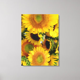 Sonnenblumen Wand Canvas Print individuell Größe Leinwanddruck