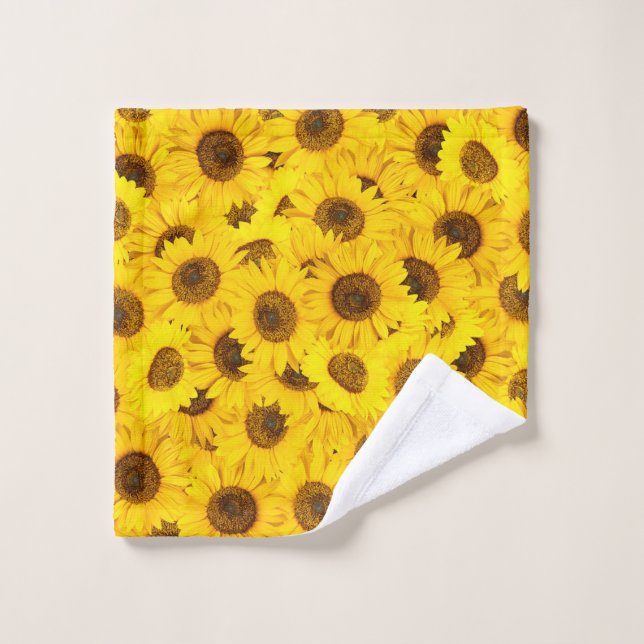 Sonnenblumen Waschlappen (Waschlappen)