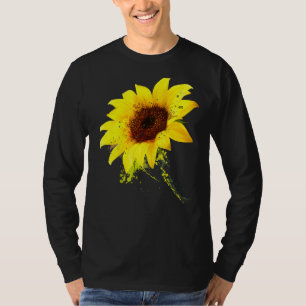Sonnenblumen Wasserfarbe Blumengrafik Inspiration T-Shirt