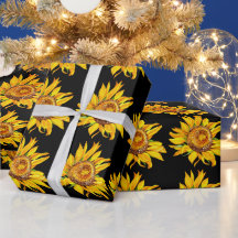 Sonnenblumen Wasserfarben Blume Schwarz