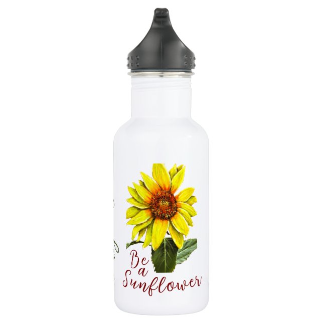 Sonnenblumen-Wasserflaschen Edelstahlflasche (Rechts)