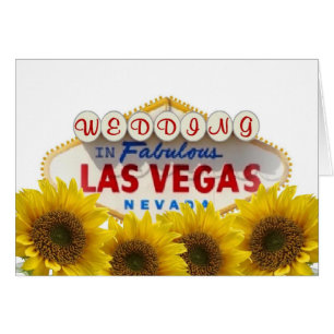 Sonnenblumen-WEDD in fabulous Las Vegas-Karte