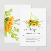 Sonnenblumen Wein Brautparty
