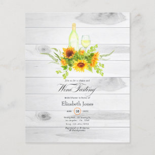 Sonnenblumen Wein Degustation Brauchtum Dusche Ein Flyer