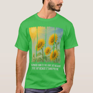 Sonnenblumen wenden sich dem Licht zu T-Shirt
