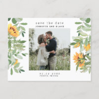 Sonnenblumen Whispers Foto Save the Date