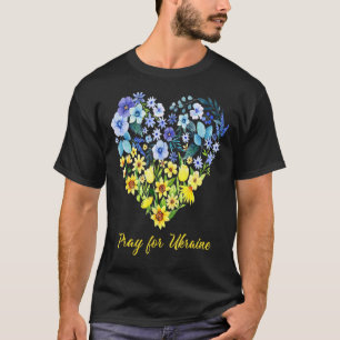 Sonnenblumen Wildblume blau und gelb T-Shirt