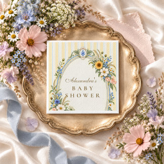 Sonnenblumen-Wildflower-Baby-Party Serviette