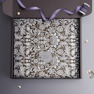 Sonnenblumen William Morris Lila Vintage Blumen Seidenpapier