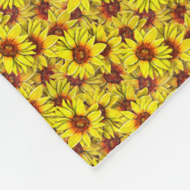 Sonnenblumen-Wurfdecke Fleecedecke