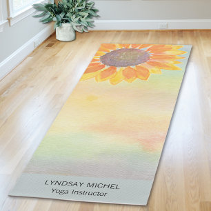 Sonnenblumen-Yoga-Lehrer Yogamatte